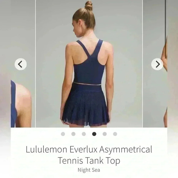 Lululemon 🍋- Everlux  Asymmetrical tennis tank - Picture 3 of 3